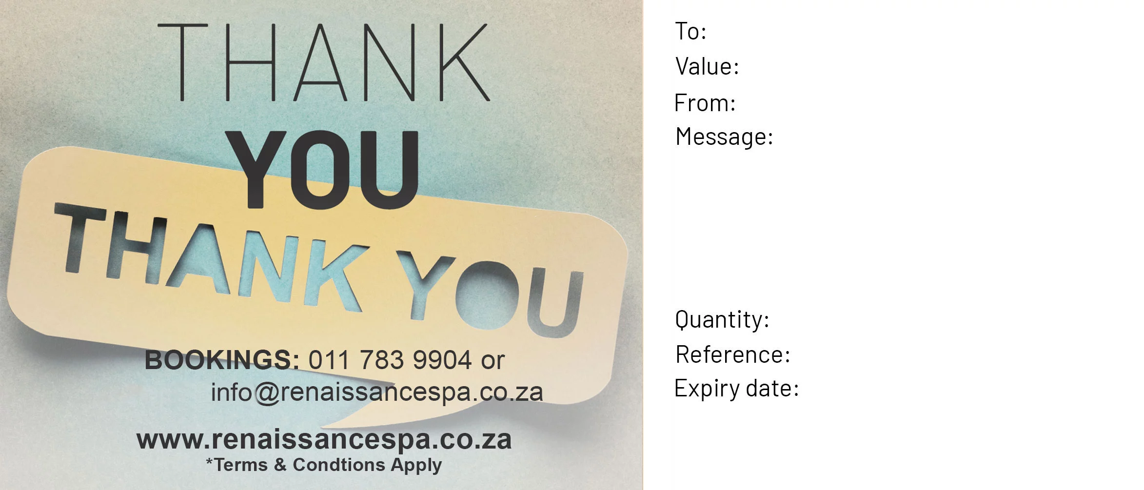 Thank You Gift Voucher Template